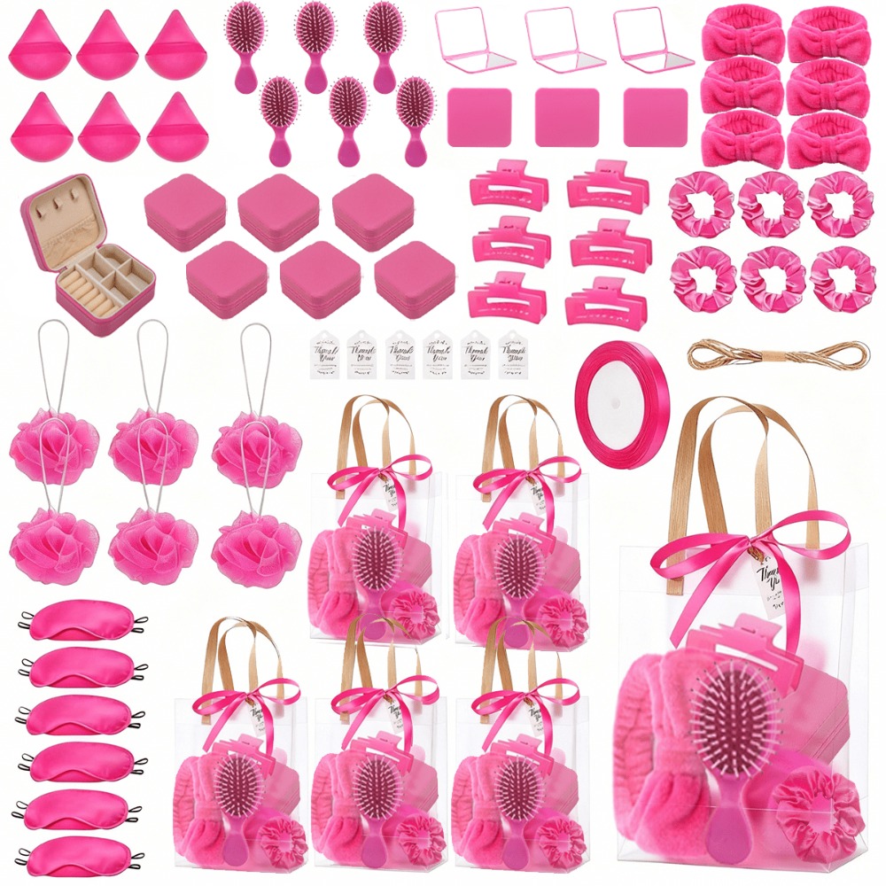 Hair Clips - ชุดของขวัญสปาสำหรับแขกงานแต่งงาน 1 ชุด (ประกอบด้วยกิ๊บติดผม, ที่คาดผม, หวี