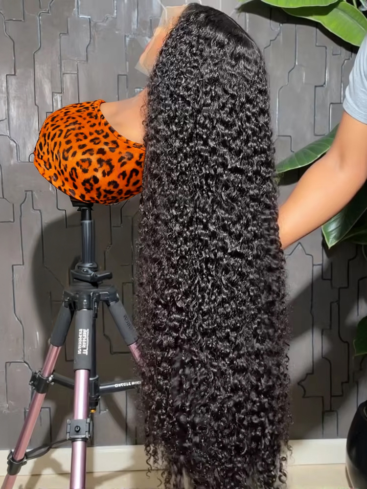 Water Wave Bulk Human Hair For Braiding - วิกผมลูกไม้ด้านหน้าแบบลอนคลื่นน้ำ ขนาด 40 46 นิ้ว วิกผมลูกไม้ด้านหน้าแบบลอนลึก