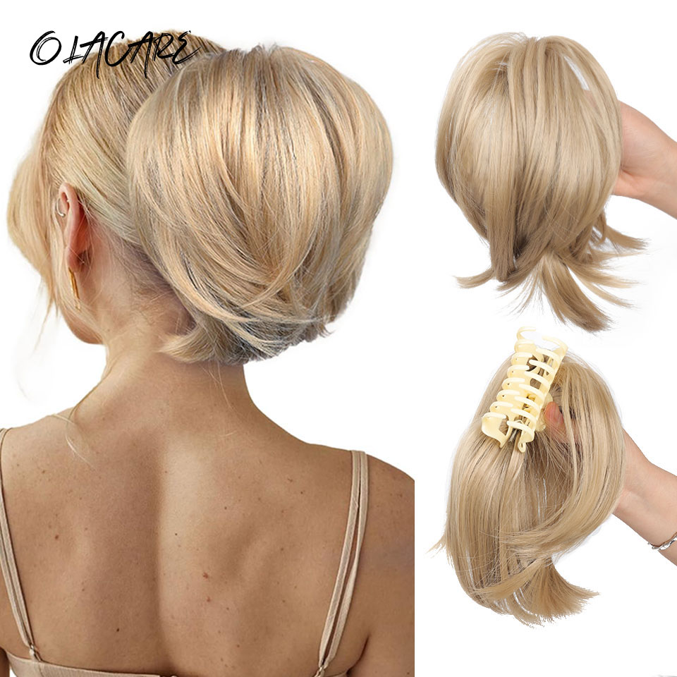 Claw Clip Messy Bun Hair Piece - Messy Bun ผมชิ้น Claw คลิปใน Buns