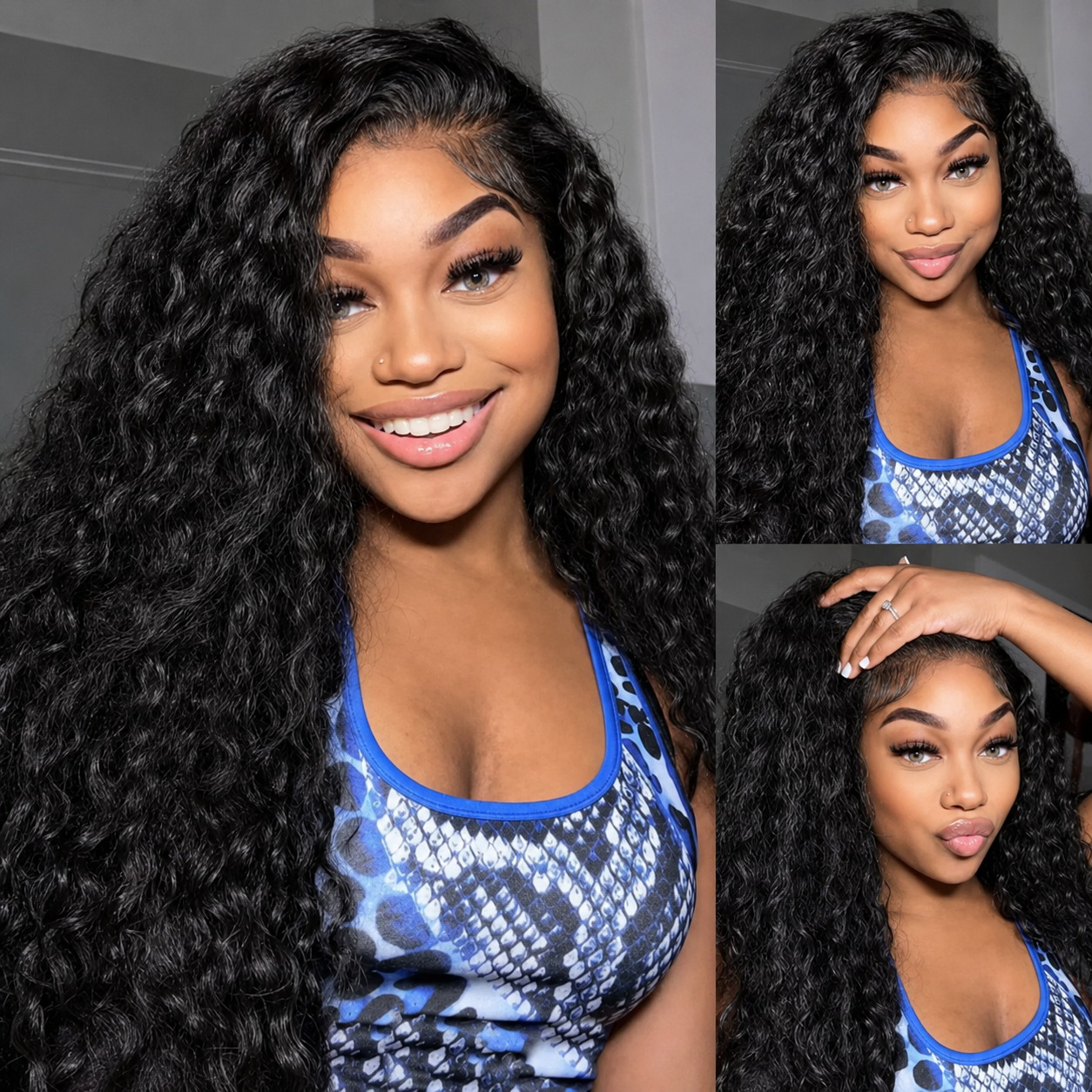Hd Lace Frontal Wig Human Hair Pre Plucked - วิกผมลอนแบบ Ultra Fitted 250% ผมแท้ 13x6