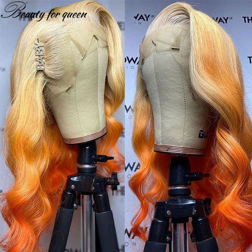 613 Blonde Body Wave Lace Front Wig - วิกผมลูกไม้โปร่งใสสีส้ม รุ่น Ginger 613 แบบ Body