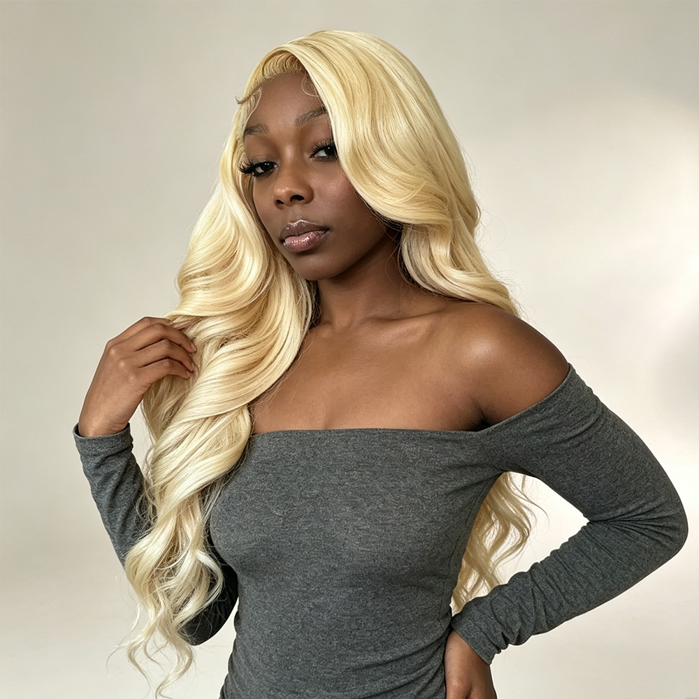 613 Blonde Body Wave Lace Front Wig - วิกผมลูกไม้โปร่งใส HD ขนาด 13x4 13x6 พร้อมการจัดแต่งล่วงหน้า