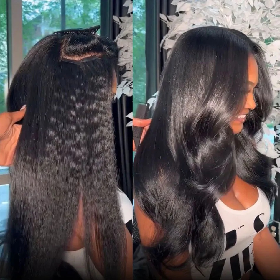 Invisible Tape In Extensions Real Hair - Kinkyตรงเทปต่อผมมนุษย์บราซิล 100% กาวCurly Human Hair 22