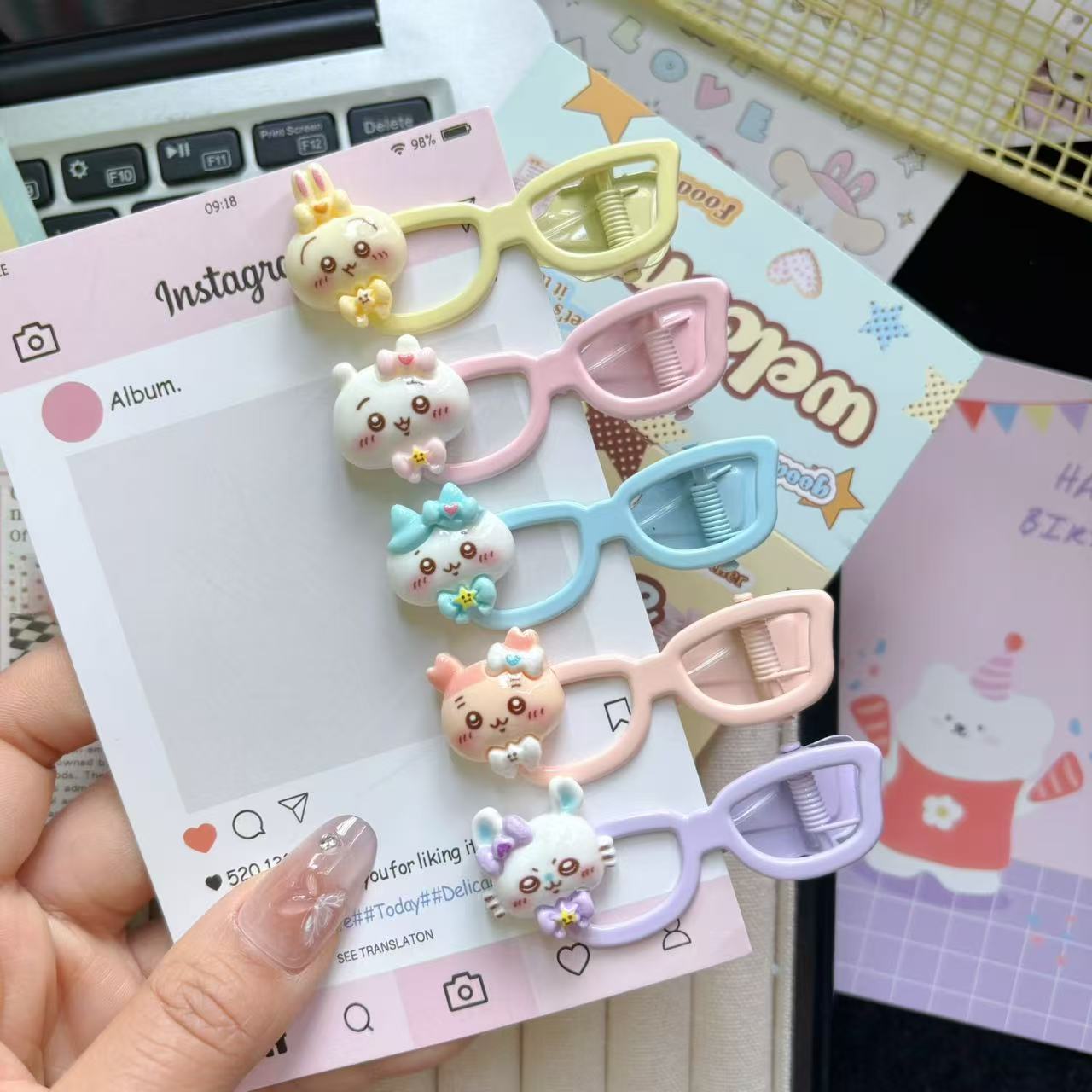 Hair Bundles - กิ๊บติดผมลายการ์ตูนน่ารัก Ji Yi Ka Wa รุ่น