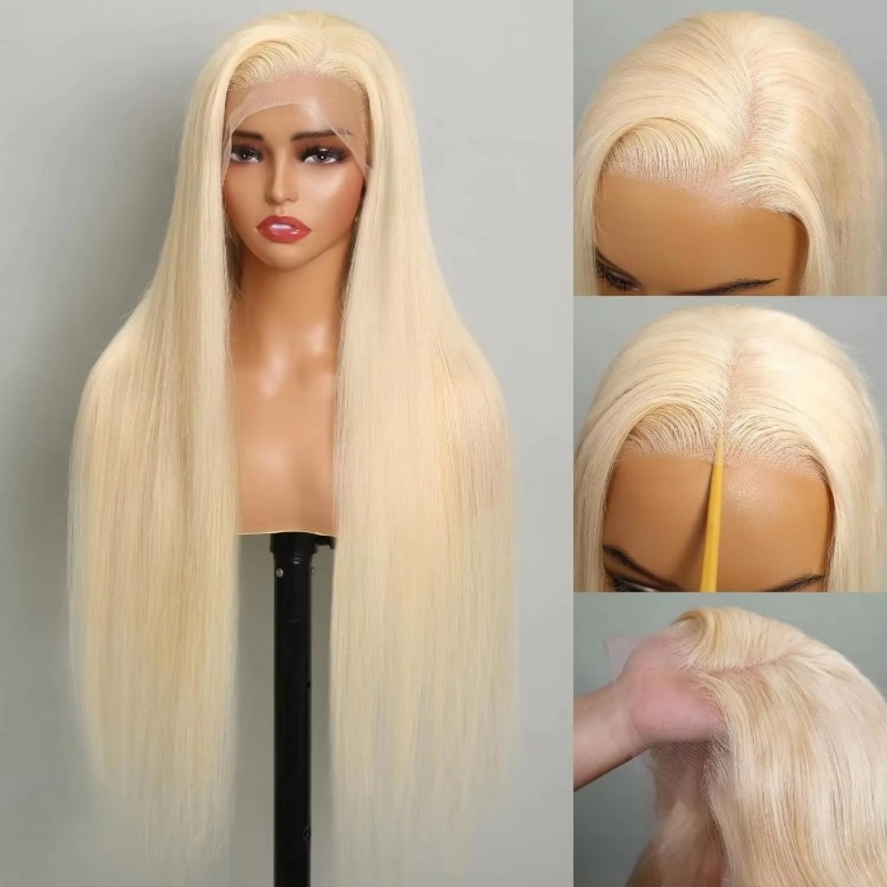 Human Hair Wigs - วิกผมแท้สีบลอนด์ 613 แบบ HD Lace Front