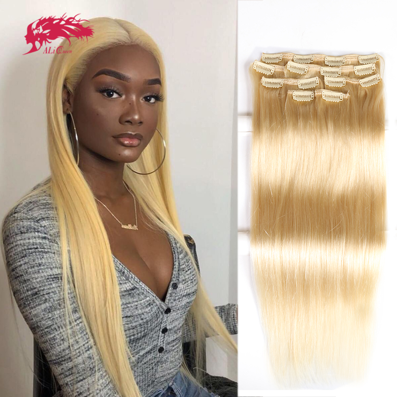 Seamless Clip In Hair Extensions Human Hair - อลิ ควีน ชุดต่อผมแบบคลิป 7 ชิ้น ผมแท้