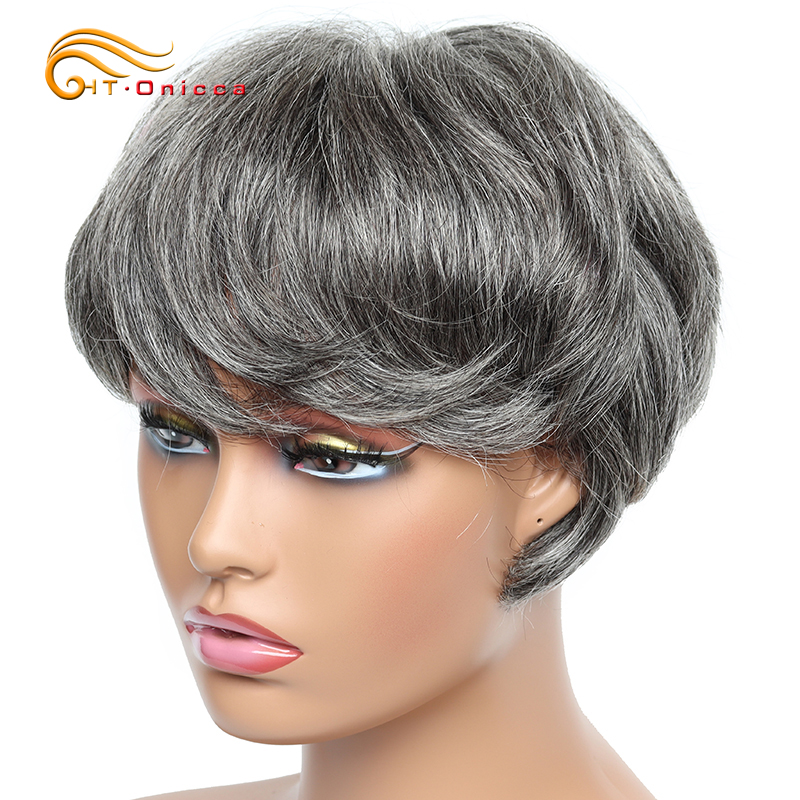 Short Pixie Cut Wig Human Hair Cheap - วิกผมสั้นเส้นผมมนุษย์ตรงสำหรับผู้หญิงผิวดำวิกผมตัดสั้นแบบพิกซี่เส้นผมมนุษย์