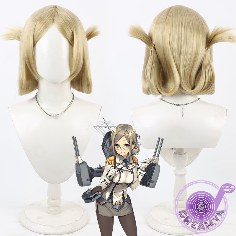 Synthetic Wigs - คอสเพลย์ คาโทริ วิกผม คันไต คอลเลคชั่นแชมเปญผมสังเคราะห์ทนความร้อนฮาโลวีนเล่นบทบาทปาร์ตี้คาร์นิวัล+ ฟรีหมวกวิกผม