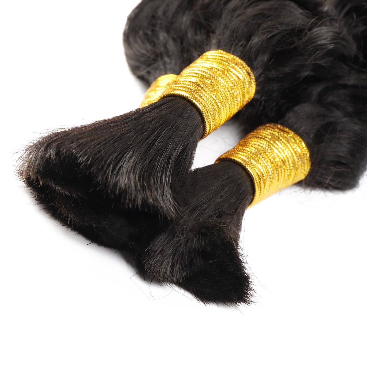 ผมมนุษย์แบบ Water Wave สำหรับถ - Water Wave Bulk Human Hair For Braiding บทวิจารณ์และราคา