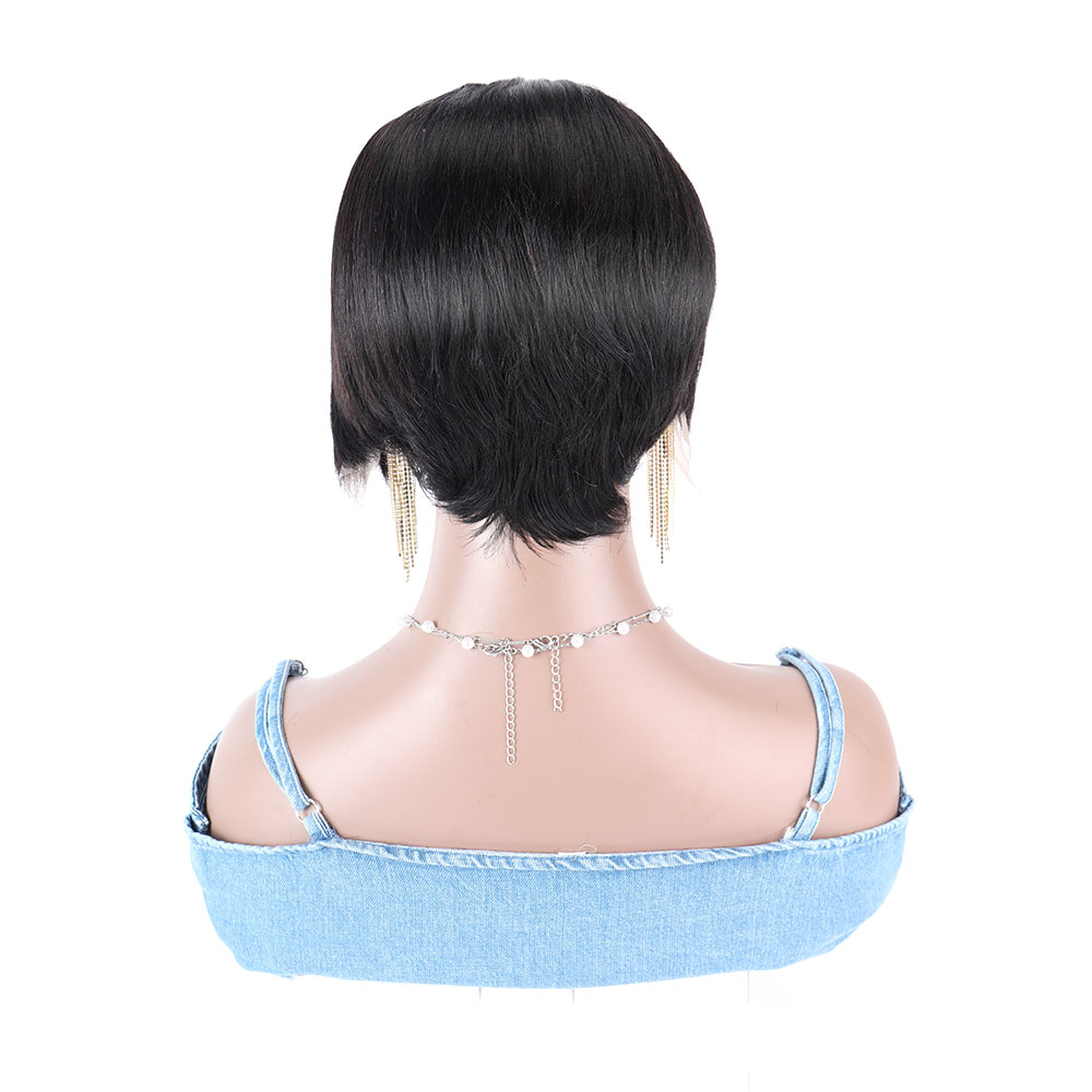 สั้น Pixie ตัดวิกผมผมมนุษย์ T  - Short Pixie Cut Wig Human Hair Cheap บทวิจารณ์และราคา