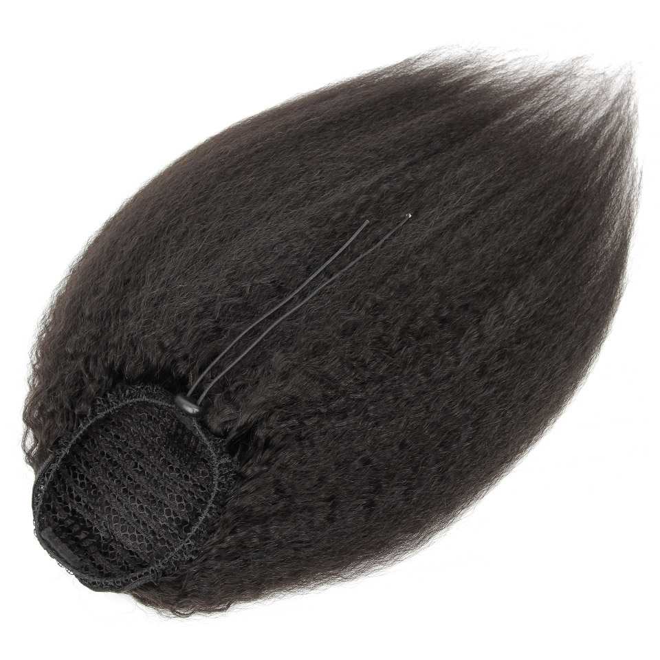 [Yvonne] Kinky Straight Drawst - Seamless Clip In Hair Extensions Human Hair บทวิจารณ์และราคา