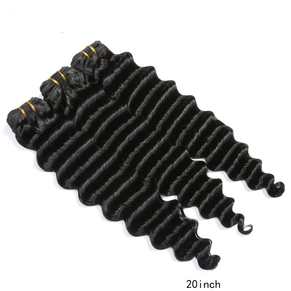 ผมลอนลึกแบบหลวมพร้อมปิดผมด้วยล - Deep Wave 3 Bundles With Closure บทวิจารณ์และราคา