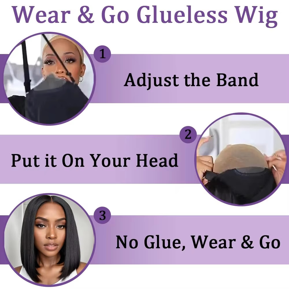 วิกผมแท้แบบไม่ต้องใช้กาว ถอนขน - Glueless Wear And Go Human Hair Wig บทวิจารณ์และราคา