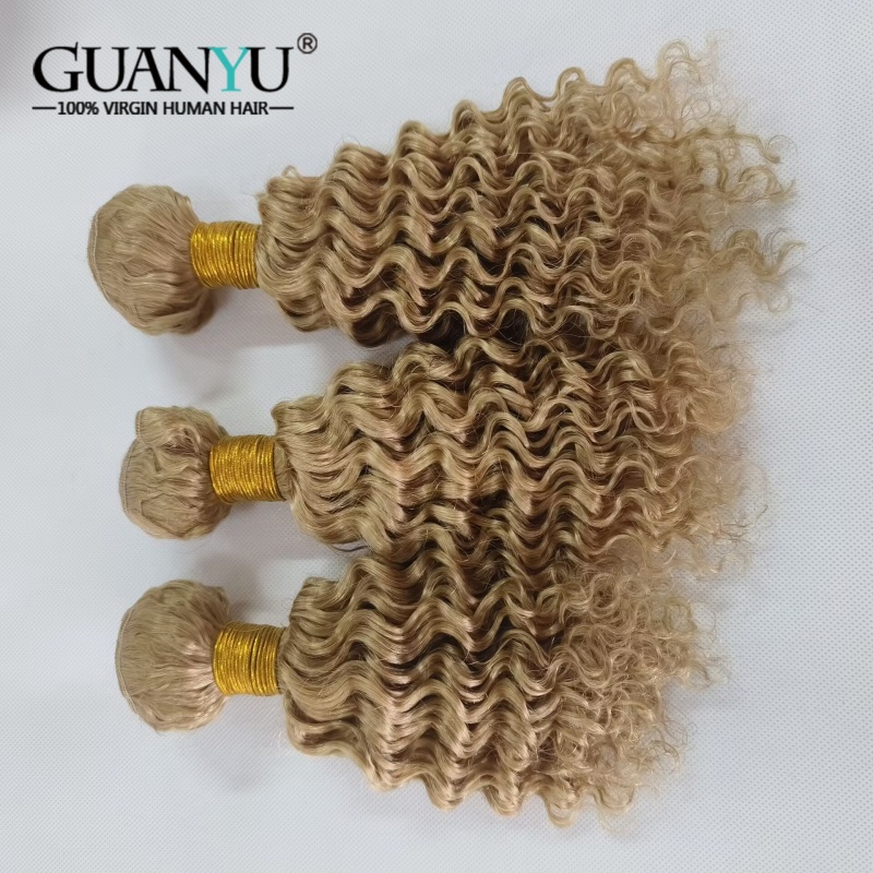 # 27 น้ําผึ้งสีบลอนด์ Deep Wav - Deep Wave 3 Bundles With Closure บทวิจารณ์และราคา