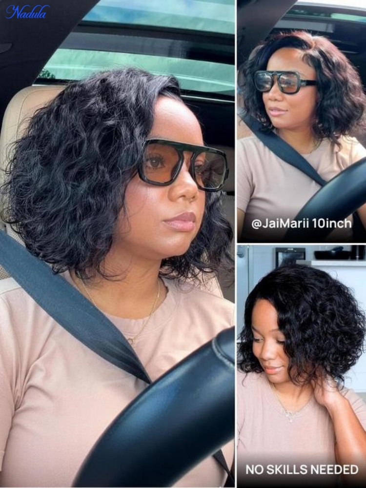 วิกผมบ๊อบแบบลูกไม้ด้านหน้า Nad - Pre Parted 13X4 Lace Front Bob Wig บทวิจารณ์และราคา
