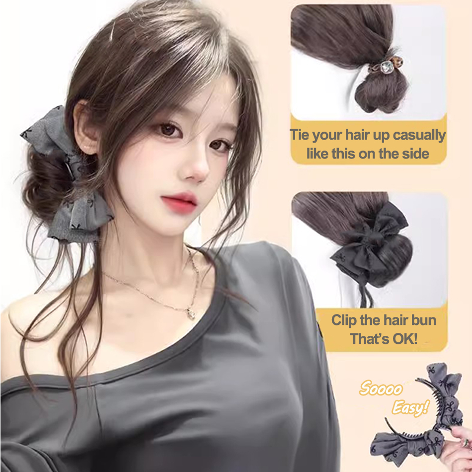สังเคราะห์ผม Bun Hair Extensio - Claw Clip Messy Bun Hair Piece บทวิจารณ์และราคา