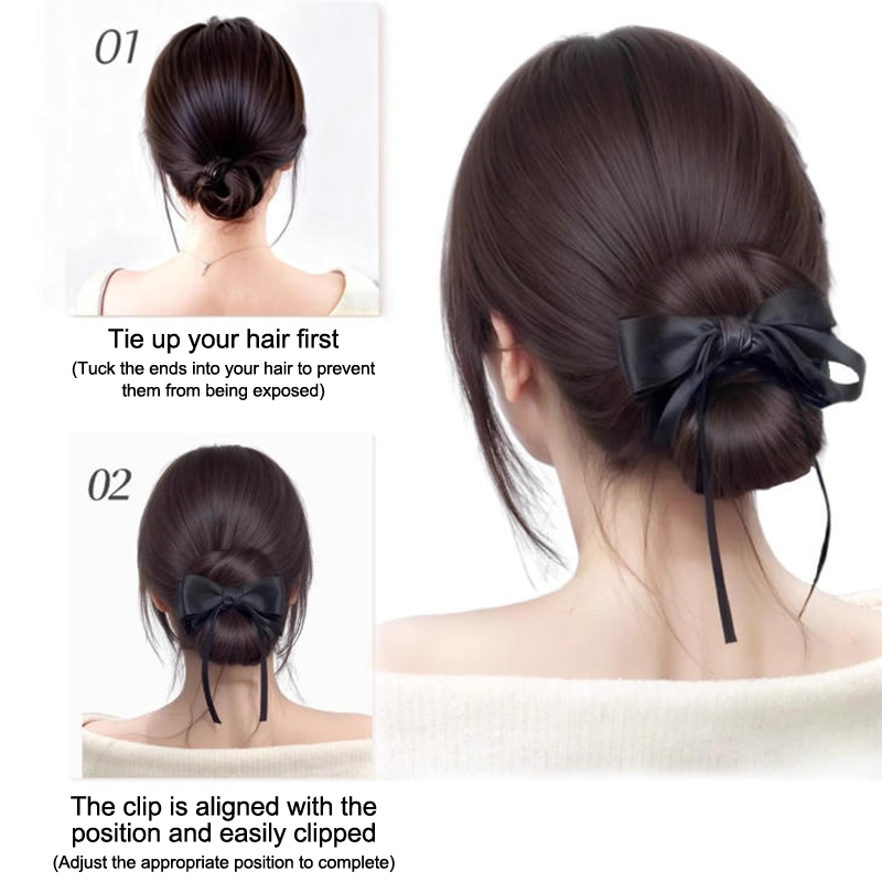 วิกผมทรงบันต่ำแบบหนีบ ต่อผมทรง - Claw Clip Messy Bun Hair Piece บทวิจารณ์และราคา