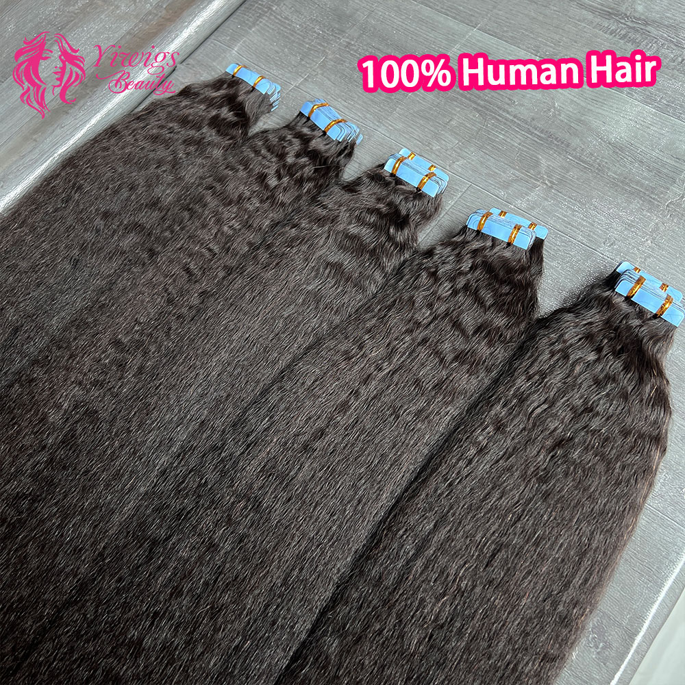 เทปต่อผมตรงแบบติดแนบ 40 ชิ้น 1 - Invisible Tape In Extensions Real Hair บทวิจารณ์และราคา