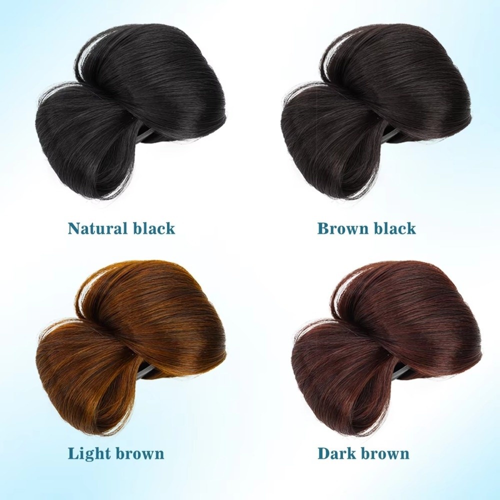 วิกผมทรงมวยผมสังเคราะห์ธรรมชาต - Claw Clip Messy Bun Hair Piece บทวิจารณ์และราคา
