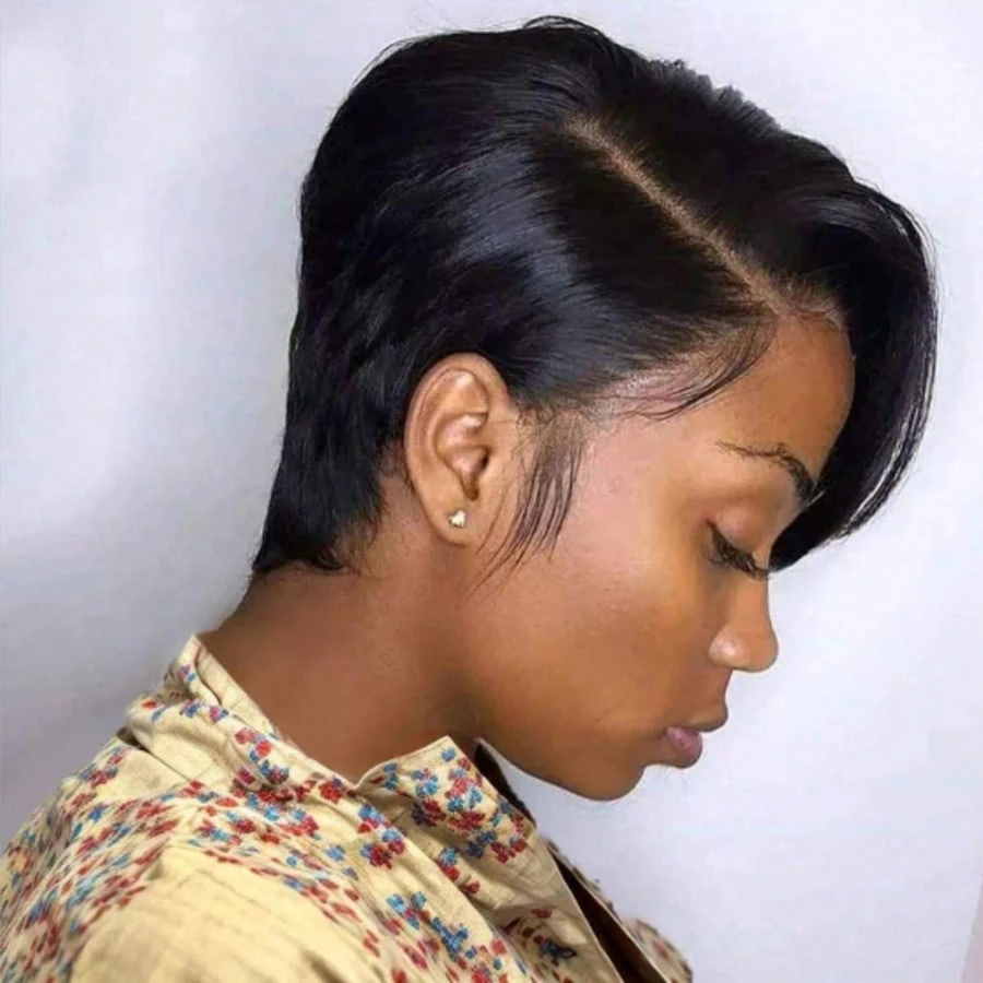 วิกผมสั้นราคาถูกแบบขายส่ง วิกผ - Short Pixie Cut Wig Human Hair Cheap บทวิจารณ์และราคา