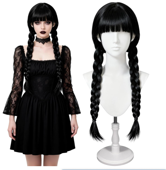 วิกผมคอสเพลย์สไตล์โกธิคแบบยาวส - Synthetic Braided Wigs For Black Women บทวิจารณ์และราคา