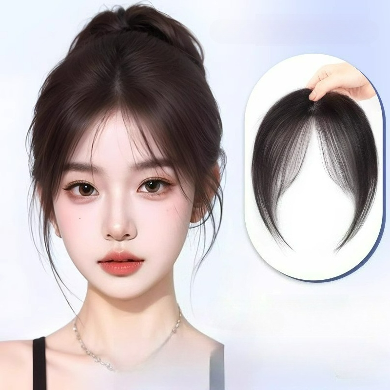 แฮร์พีซหน้าม้าแบบหนีบเส้นผมแท้ - Seamless Clip In Hair Extensions Human Hair บทวิจารณ์และราคา