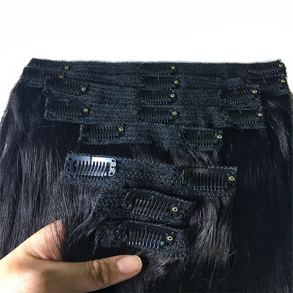 ต่อผมแบบคลิปหนีบผมแท้ธรรมชาติ  - Seamless Clip In Hair Extensions Human Hair บทวิจารณ์และราคา