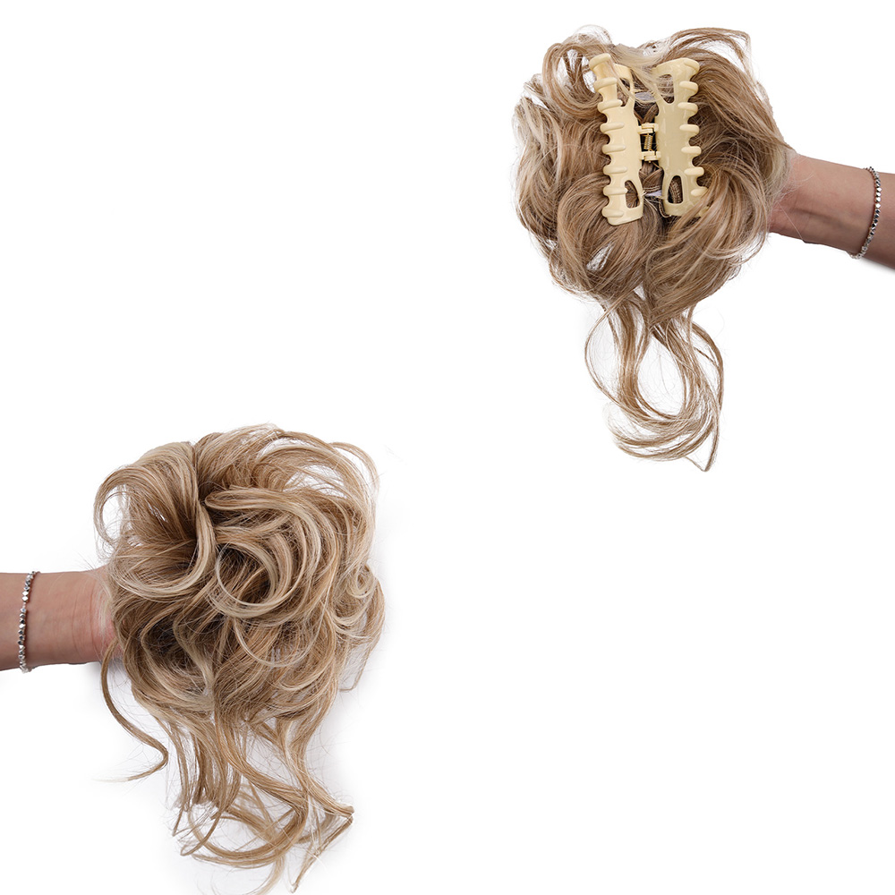 สังเคราะห์ Messy Bun ผมชิ้น To - Claw Clip Messy Bun Hair Piece บทวิจารณ์และราคา