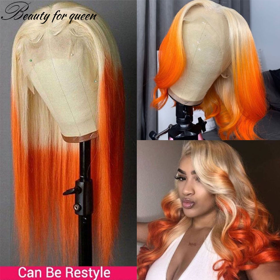 วิกผมลูกไม้โปร่งใสสีส้ม รุ่น G - 613 Blonde Body Wave Lace Front Wig บทวิจารณ์และราคา