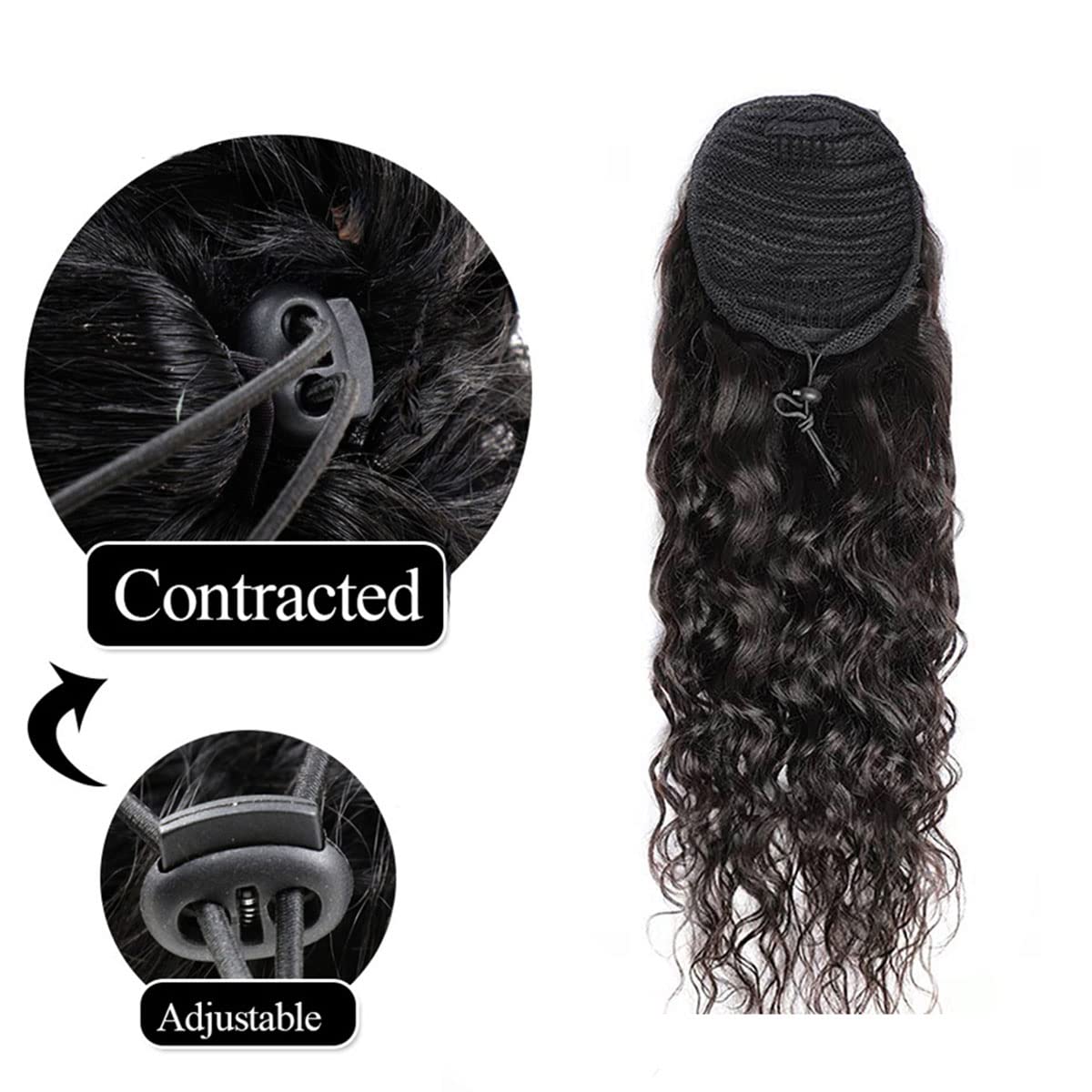 ผมต่อแบบหางม้าลอนน้ำ  แบบพันรอ - Seamless Clip In Hair Extensions Human Hair บทวิจารณ์และราคา