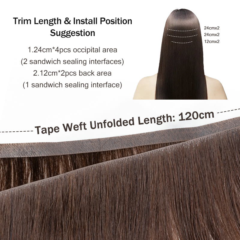 ยาวที่มองไม่เห็นเทป PU Weft Hu - Invisible Tape In Extensions Real Hair บทวิจารณ์และราคา
