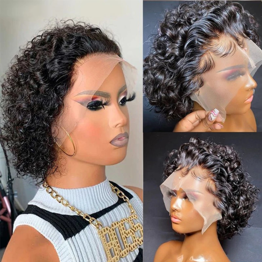 วิกผมทรงพิกซี่คัท ผมแท้ วิกผมห - Short Pixie Cut Wig Human Hair Cheap บทวิจารณ์และราคา
