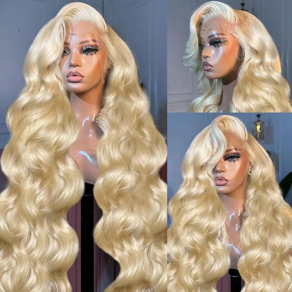 # วิกผมแท้สีบลอนด์ 613 ทรงบอดี - 613 Blonde Body Wave Lace Front Wig บทวิจารณ์และราคา