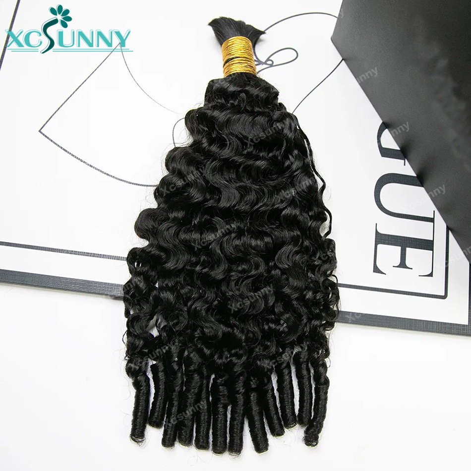 ผมถักเปียแบบโบโฮลอนน้ำ  ผมแท้  - Water Wave Bulk Human Hair For Braiding บทวิจารณ์และราคา