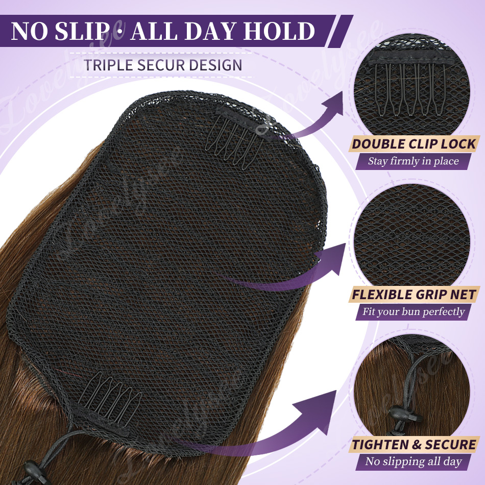 ผมหางม้าแบบสั้น 14-18 นิ้ว แบบ - Seamless Clip In Hair Extensions Human Hair บทวิจารณ์และราคา