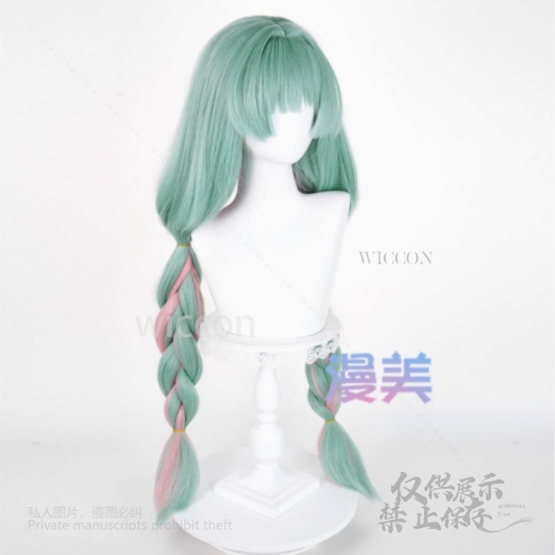 อะนิเมะฟรอลอวาคอสเพลย์วิกผมสีเ - Synthetic Wigs บทวิจารณ์และราคา