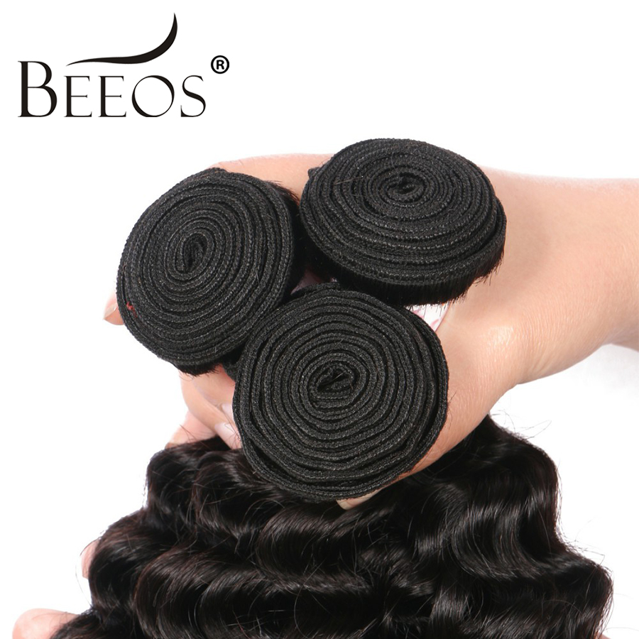 BEEOS Natural Deep Wave รวมกลุ - Deep Wave 3 Bundles With Closure บทวิจารณ์และราคา