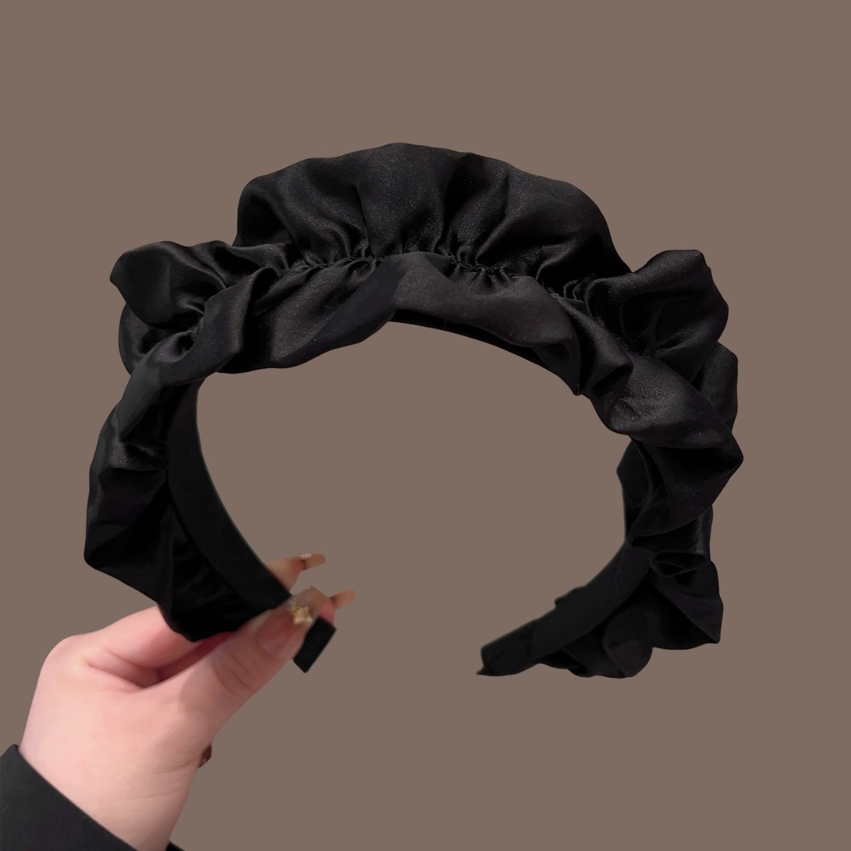 ที่คาดผมริบบิ้นสีดำทำมือ หรูหร - Hair Clips บทวิจารณ์และราคา