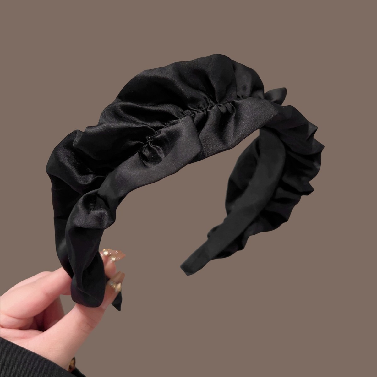 ที่คาดผมริบบิ้นสีดำทำมือ หรูหร - Hair Clips บทวิจารณ์และราคา