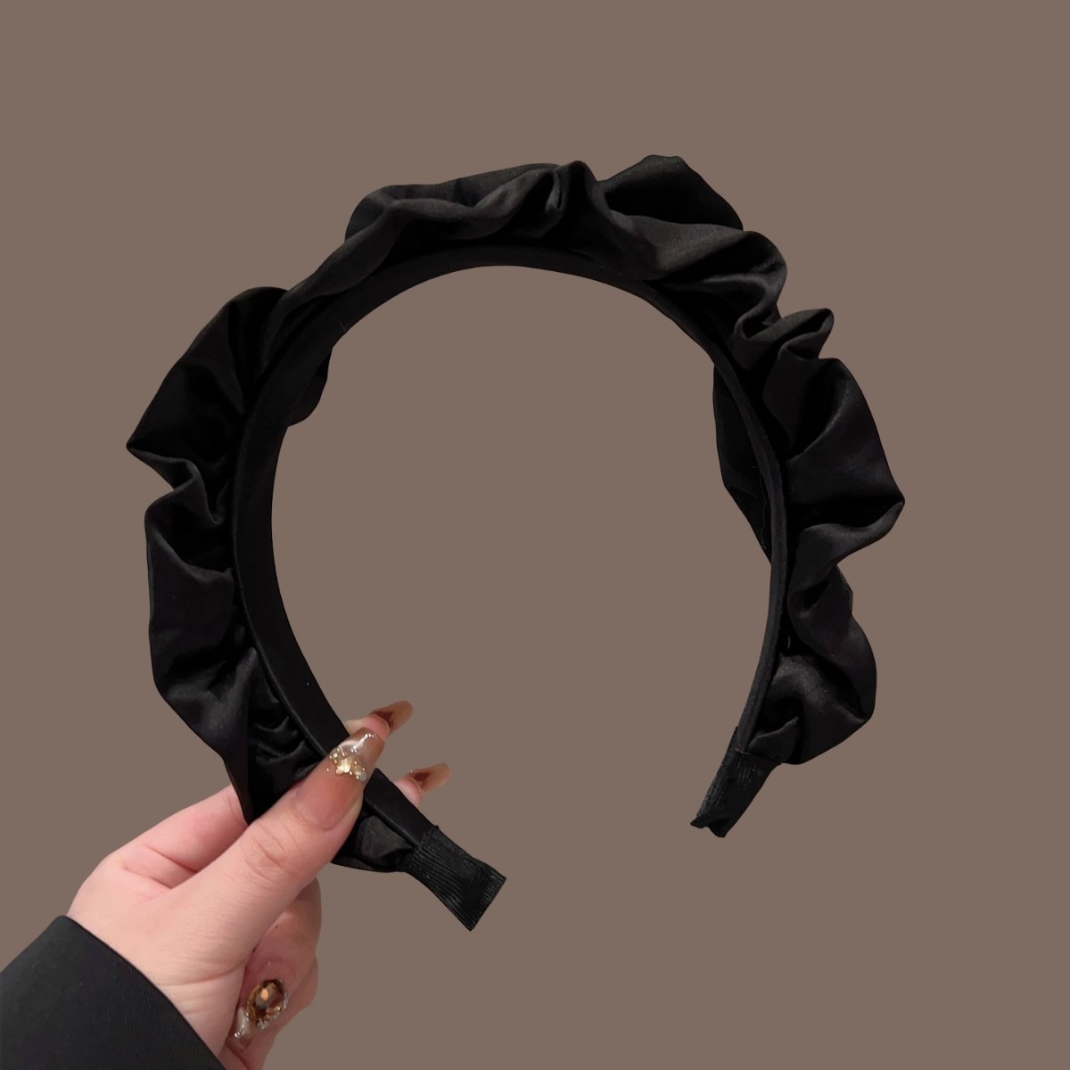 ที่คาดผมริบบิ้นสีดำทำมือ หรูหร - Hair Clips บทวิจารณ์และราคา