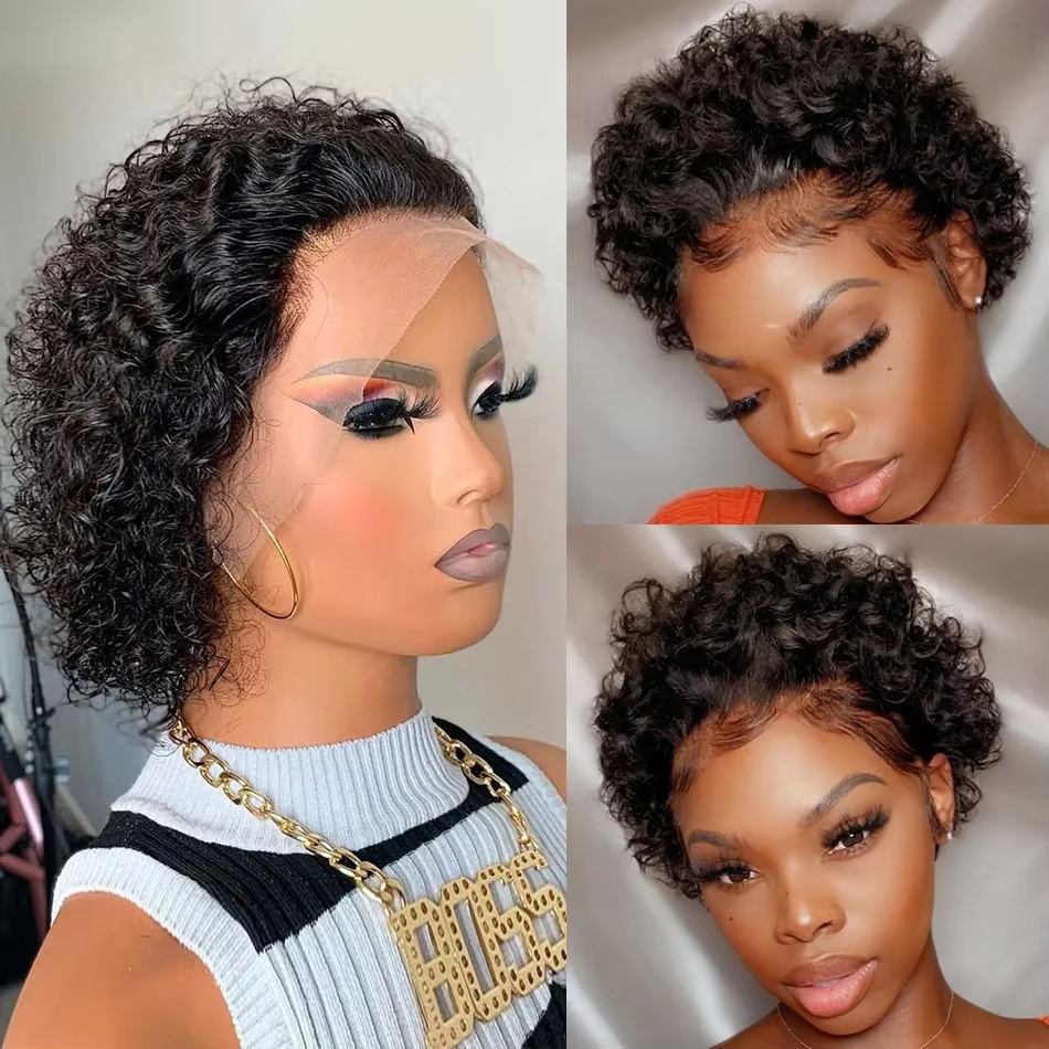 วิกผมทรงพิกซี่คัท 13x4 วิกผมมน - Short Pixie Cut Wig Human Hair Cheap บทวิจารณ์และราคา