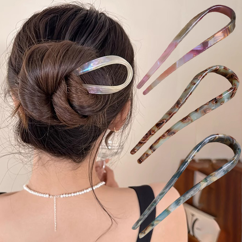 กิ๊บติดผมรูปตัว U อะซิเตทอะคริ - Hair Bundles บทวิจารณ์และราคา