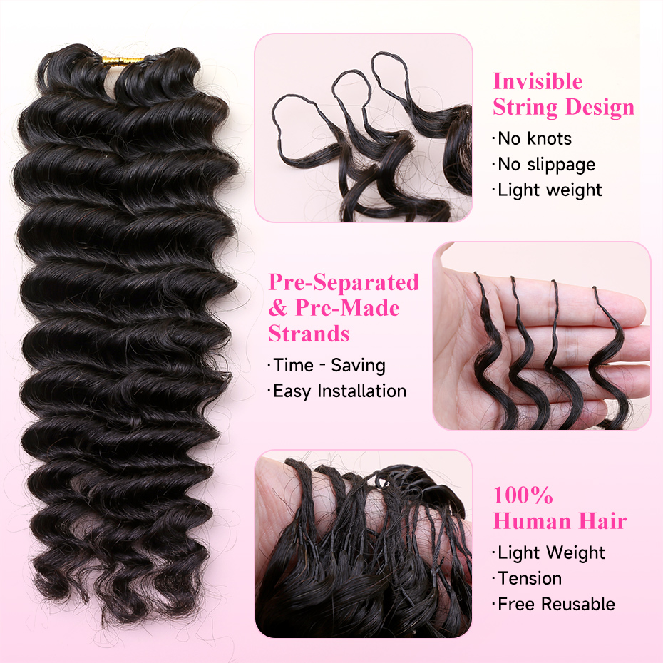 ผมแท้ 100% ลอนธรรมชาติแบบ Deep - Hair Bundles บทวิจารณ์และราคา