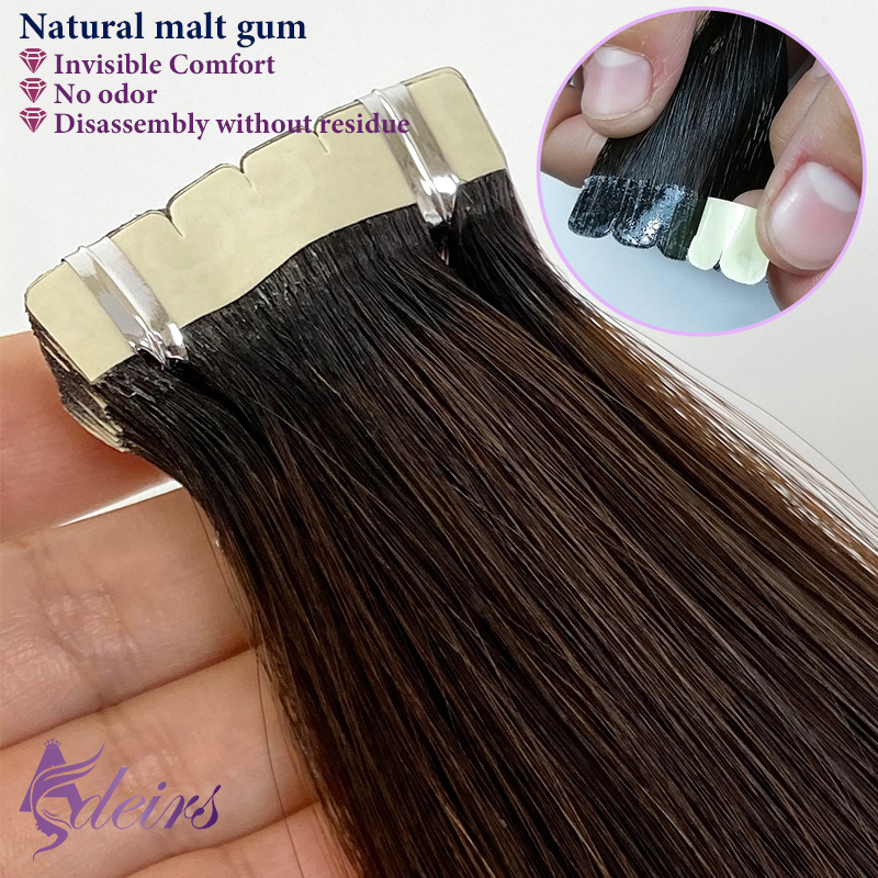 ADEIRS Mini เทปต่อผม 100% มนุษ - Invisible Tape In Extensions Real Hair บทวิจารณ์และราคา