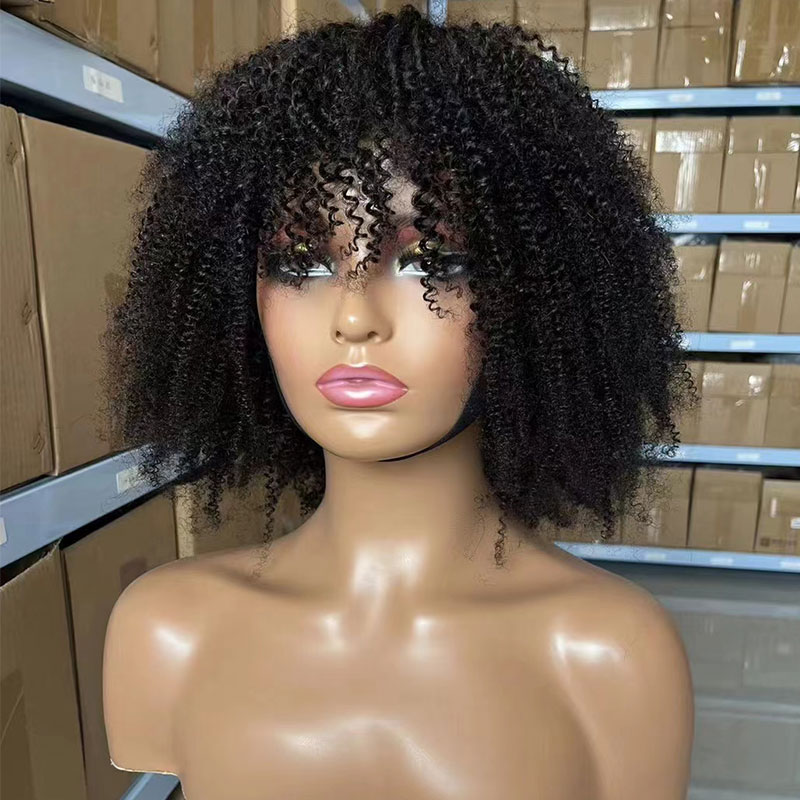 วิกผมบ๊อบผมมนุษย์ วิกผมสั้นหยิ - Short Pixie Cut Wig Human Hair Cheap บทวิจารณ์และราคา
