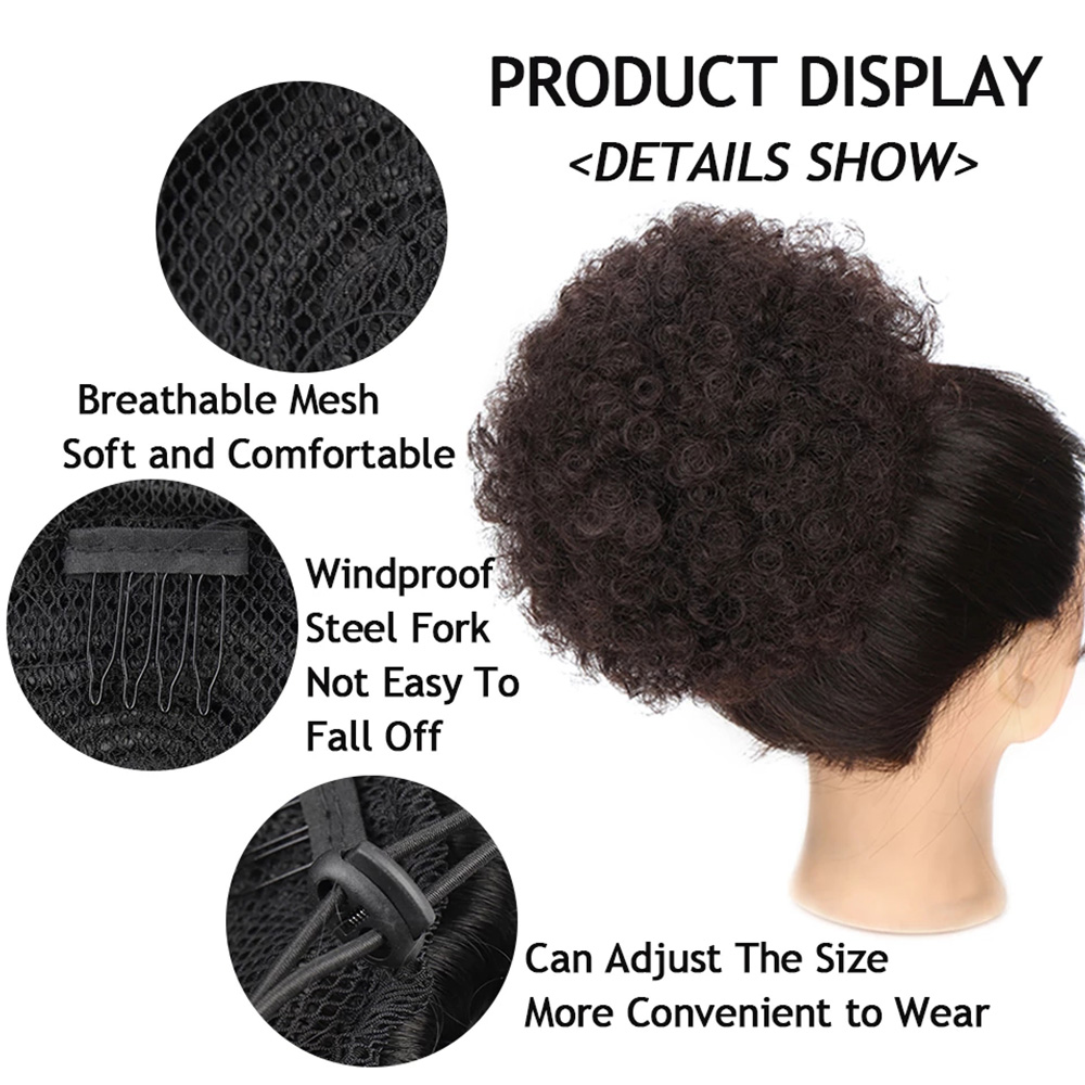 สังเคราะห์ 10 นิ้ว Afro พัฟ Dr - Drawstring Afro Curly Puff Ponytail บทวิจารณ์และราคา