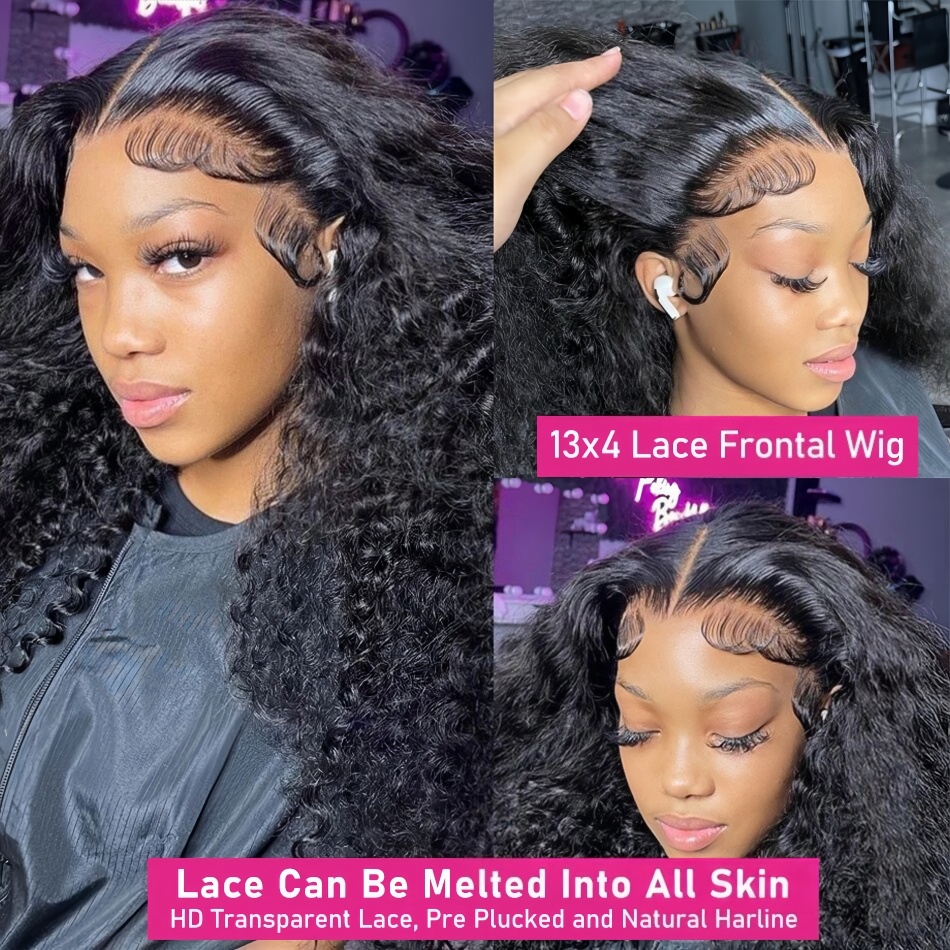 วิกผมลูกไม้แบบ Water Wave ความ - Human Hair Wigs บทวิจารณ์และราคา