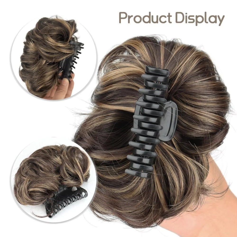 กิ๊บติดผมทรงมวยผมยุ่งเหยิง วิก - Claw Clip Messy Bun Hair Piece บทวิจารณ์และราคา